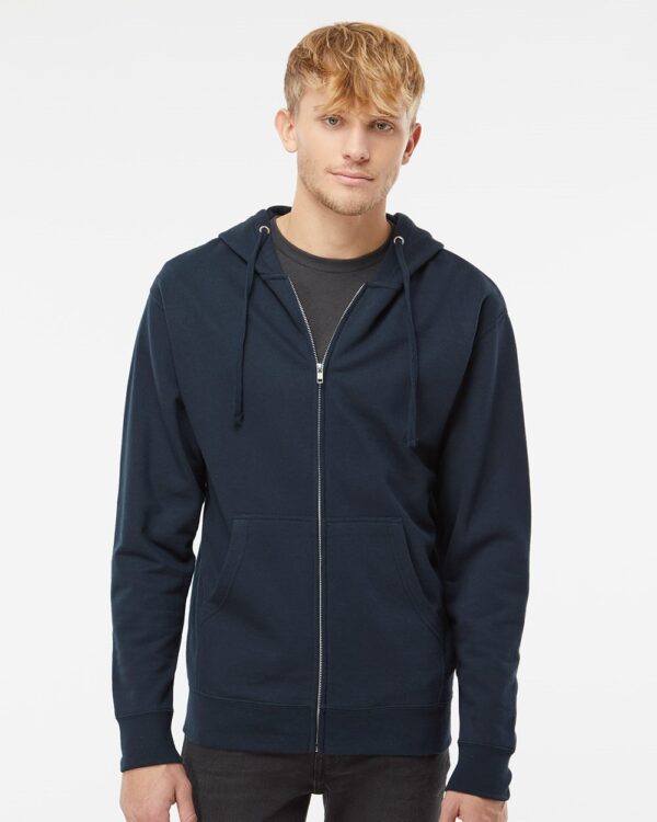 Unisex Midweight Full-Zip Hooded Sweatshirt