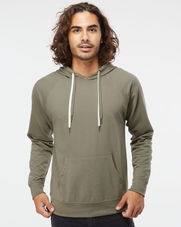 Unisex Icon Lightweight Loopback Terry Hooded Sweatshirt